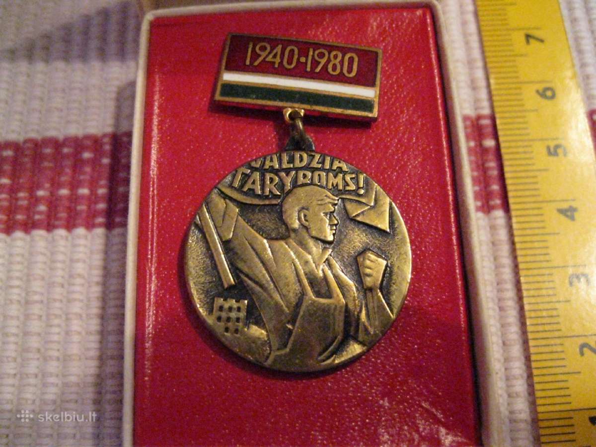 Ltsr Medaliukas Su Originalia Dezute. - nuotraukos Nr. 3