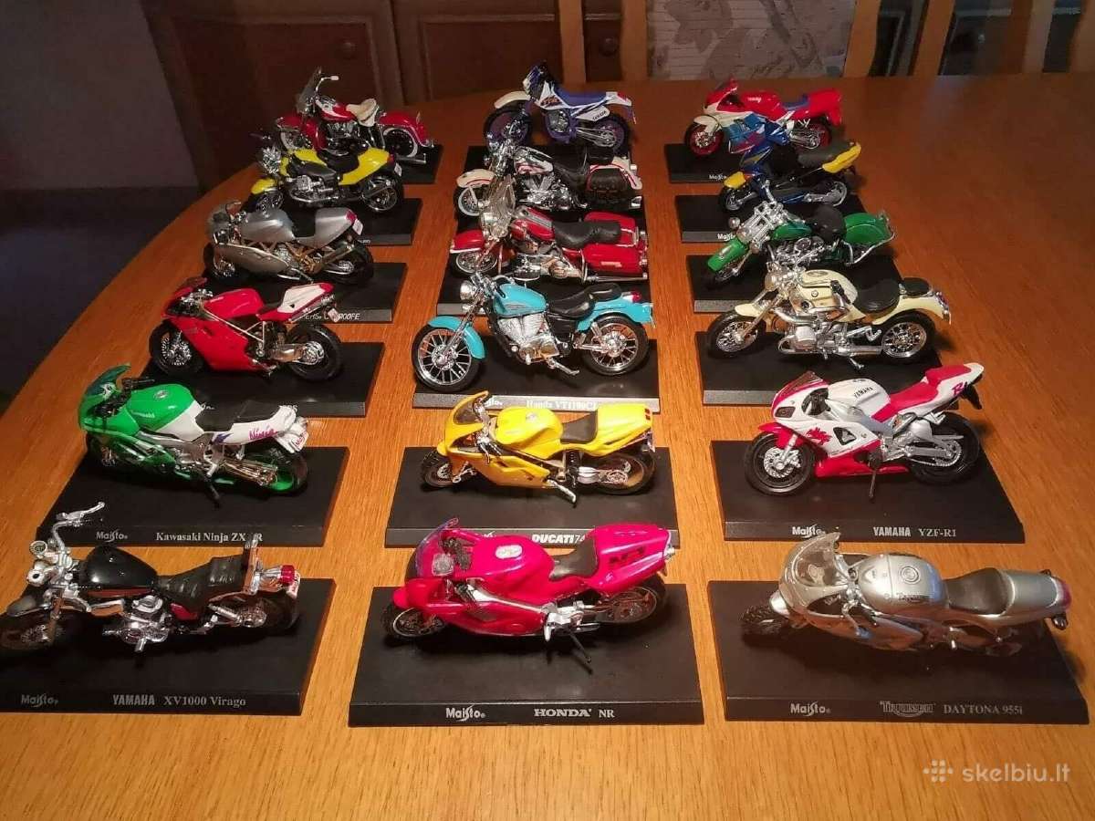 Motociklų modeliai bmw harley yamaha suzuki 1:18