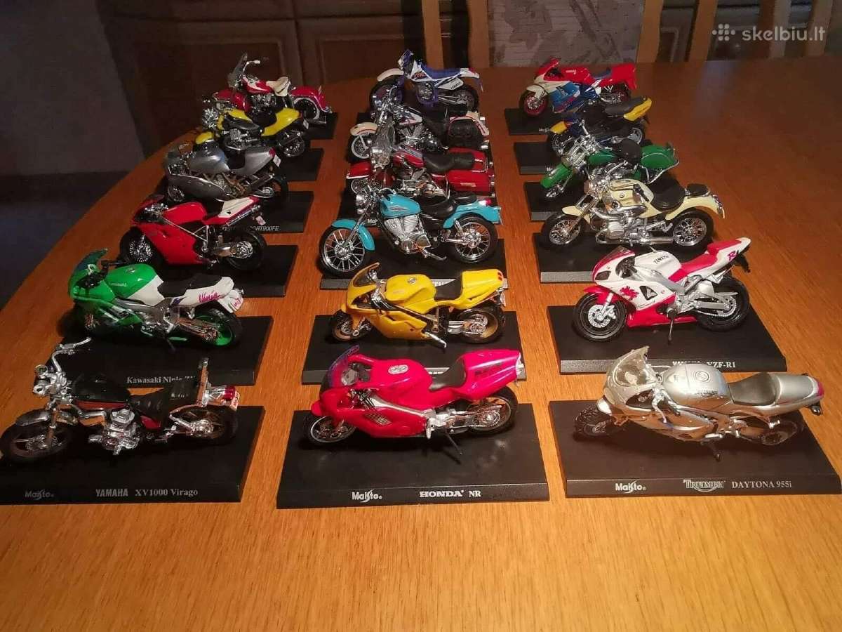 Motociklų modeliai bmw harley yamaha suzuki 1:18 - nuotraukos Nr. 4