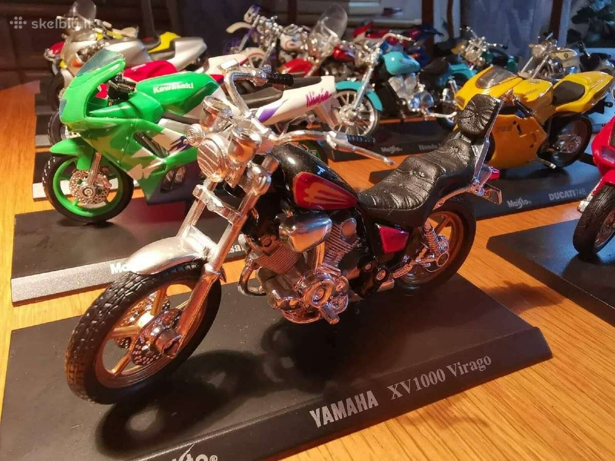 Motociklų modeliai bmw harley yamaha suzuki 1:18 - nuotraukos Nr. 5
