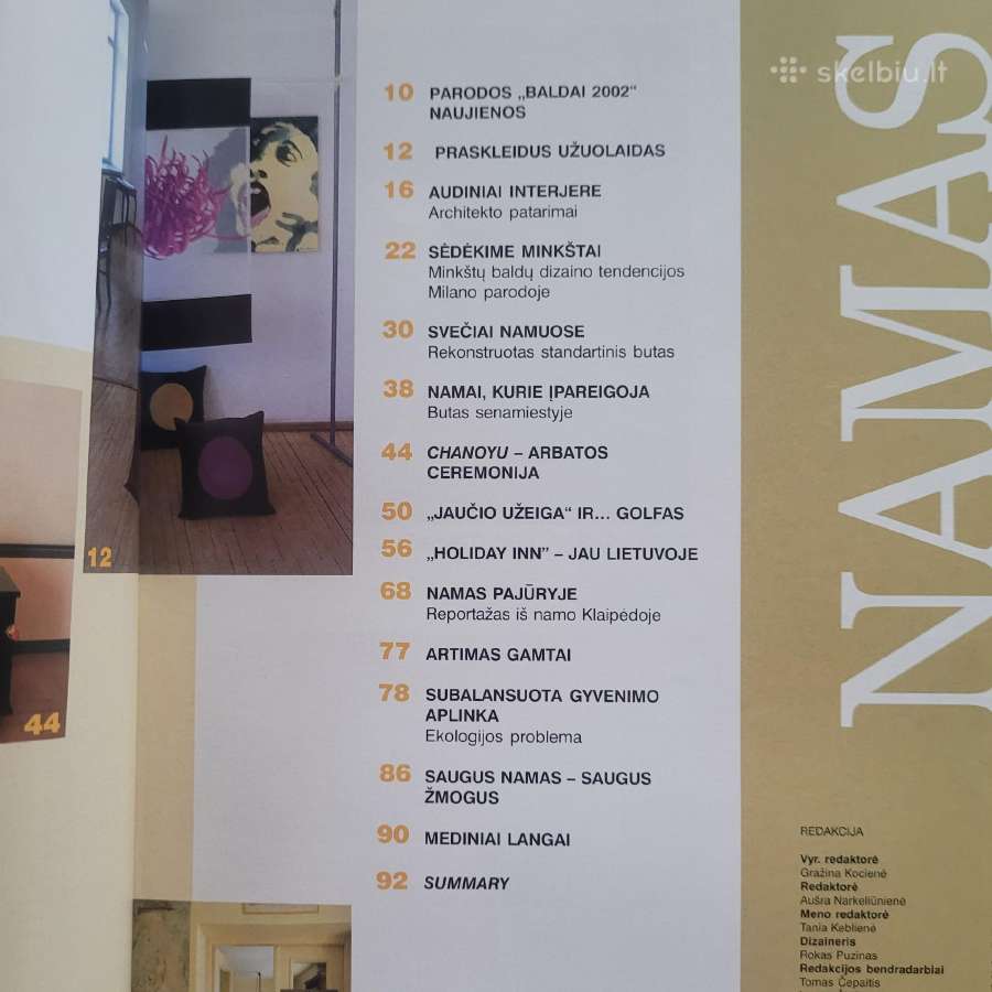 Seni architektūros žurnalai Namas ir Aš 2002 - nuotraukos Nr. 4