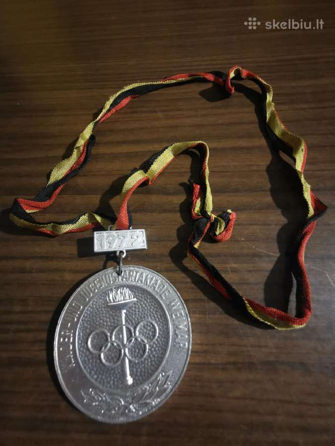 1972m vaikų ir jaunimo spartakiados medalis - nuotraukos Nr. 3