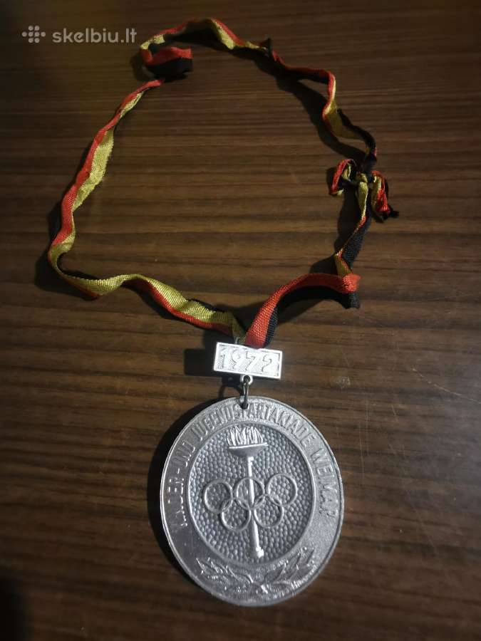 1972m vaikų ir jaunimo spartakiados medalis - nuotraukos Nr. 4