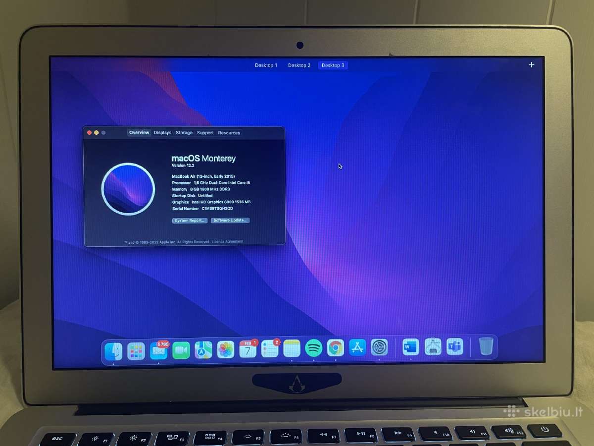 Macbook Air 15 Skelbiu Lt