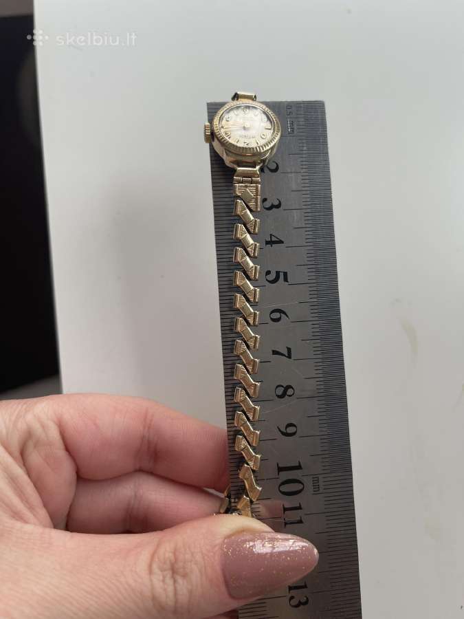 Technos 375 aukso mechaninis laikrodi - nuotraukos Nr. 5