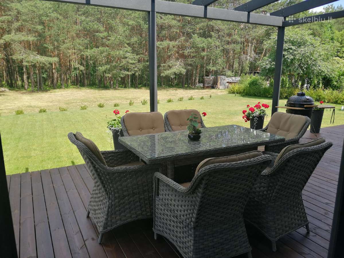 Patogūs pietų lauko baldai su erdviais foteliais - nuotraukos Nr. 4