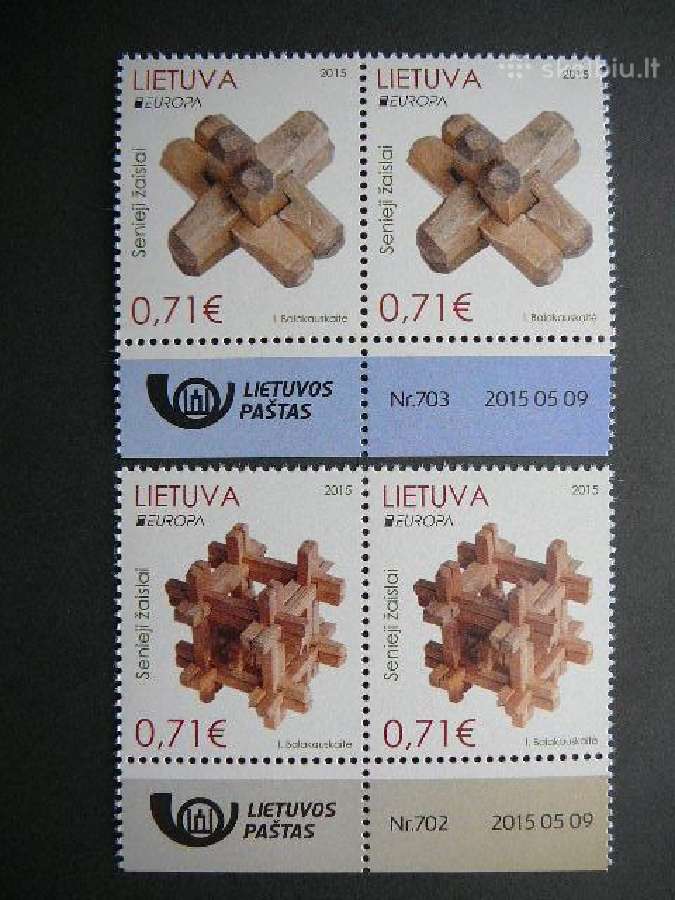 Lietuva 2015 Europa Zaislai svarus lit1187/8ap