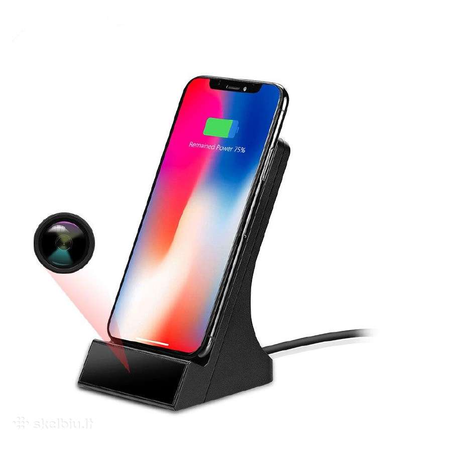 Bevielis telefono kroviklis su slapta kamera WiFi - nuotraukos Nr. 2