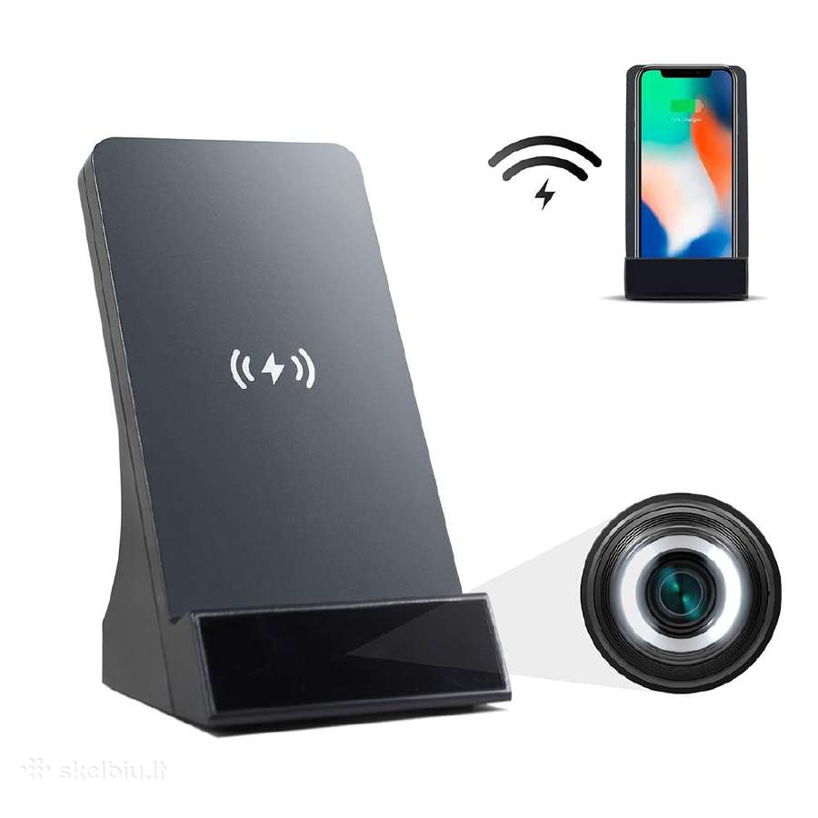 Bevielis telefono kroviklis su slapta kamera WiFi - nuotraukos Nr. 3