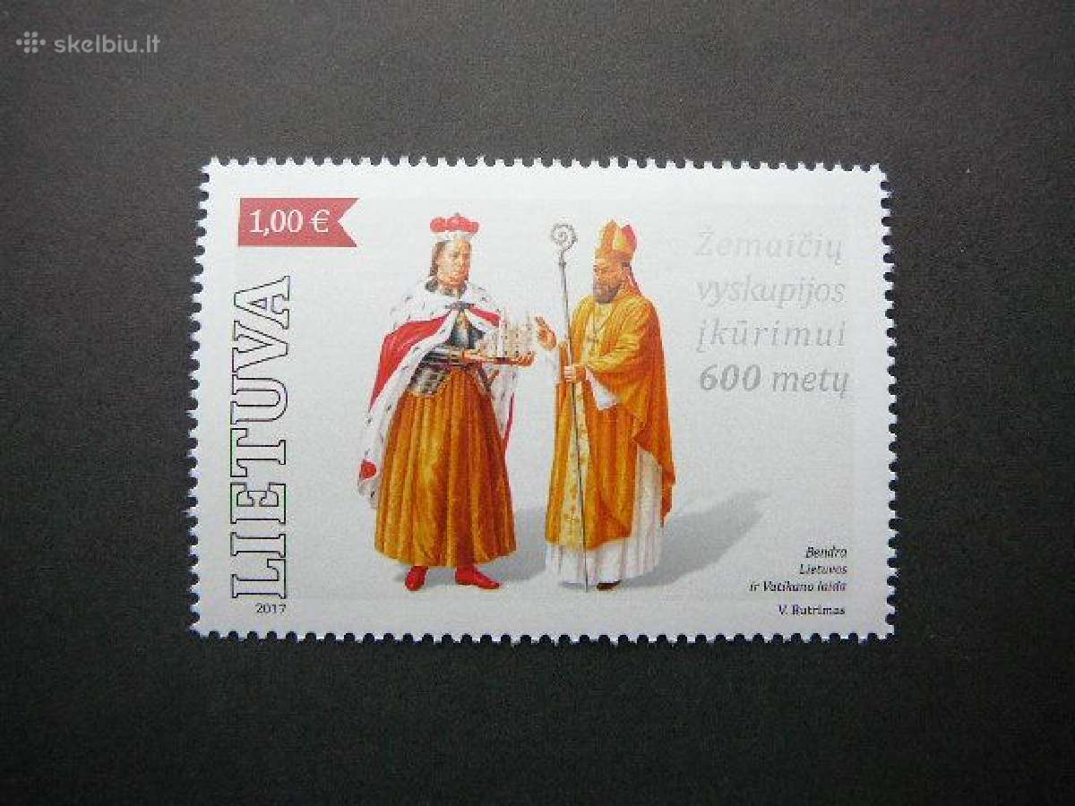 Lietuva 2017 Vyskupija zemaiciu svarus lit1242
