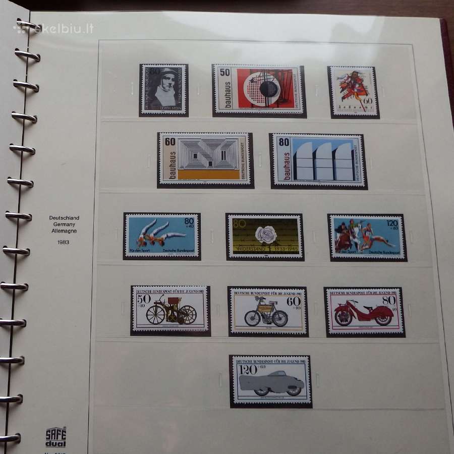 Vokietija 1983-1992 m. pilna kolekcija p.ž.