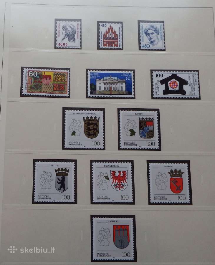 Vokietija 1983-1992 m. pilna kolekcija p.ž. - nuotraukos Nr. 8