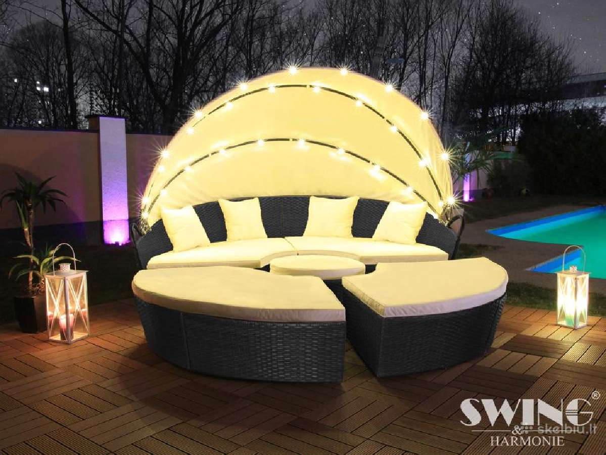 Lauko baldai poilsio sala LED XL-180