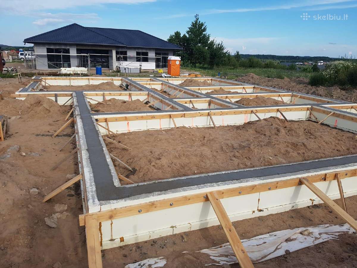 Pamatų betonavimas Poliai Rostverkas Grindys - nuotraukos Nr. 2