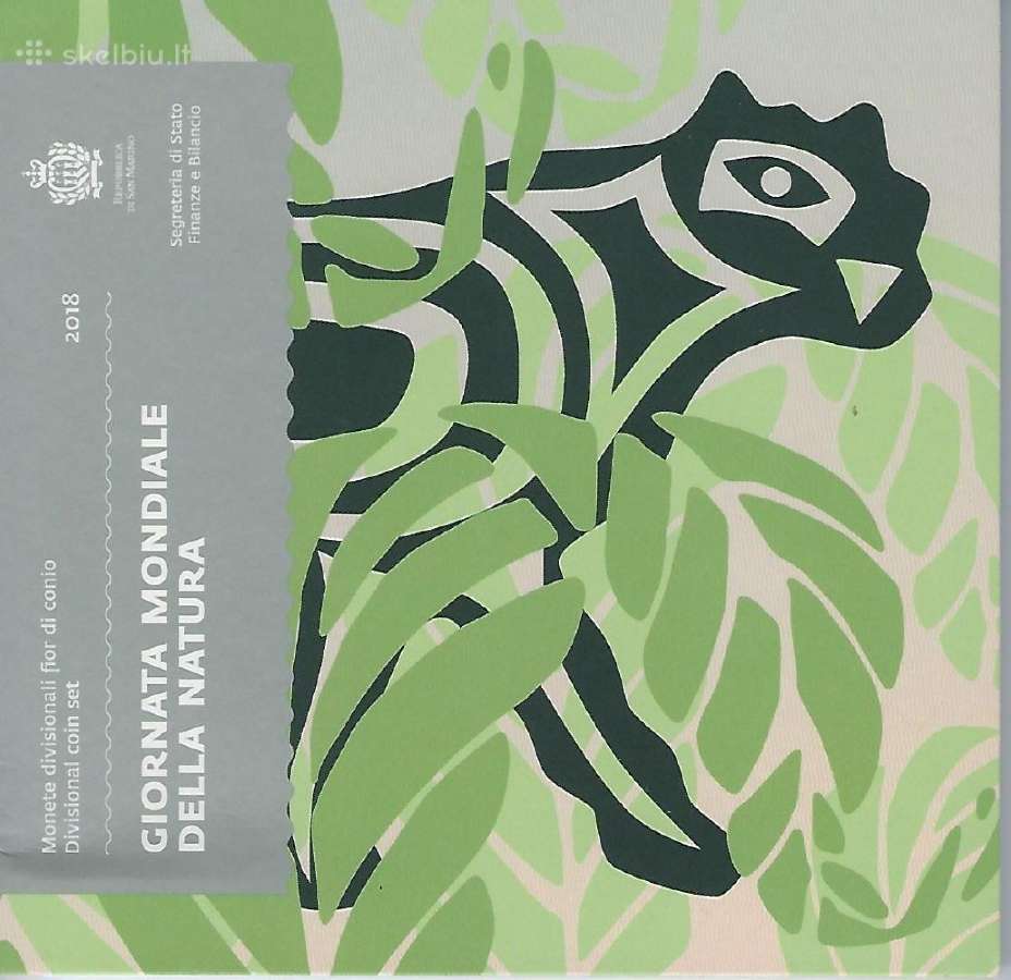 San Marinas 2018 kolekcinių monetų rinkinysu5 Euro