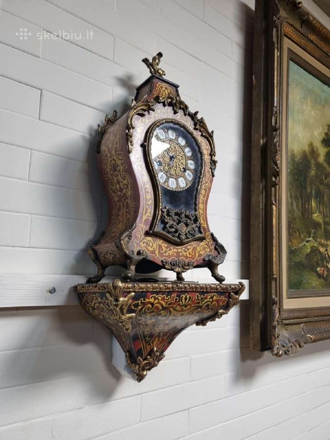 Senovinis laikrodis su konsole. Boulle. - nuotraukos Nr. 6