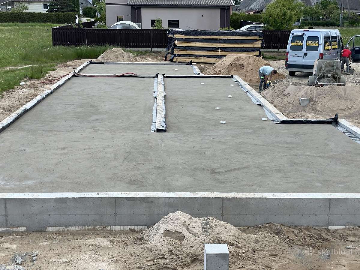 Grindų betonavimas mažų ir didelių plotų - nuotraukos Nr. 31