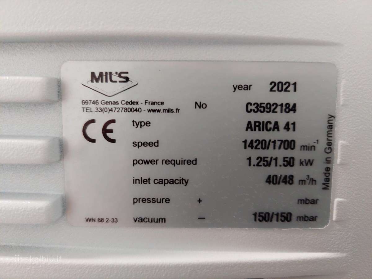 Vakuuminis Siurblys Becker Vt 3.40/mils Arica 41 - nuotraukos Nr. 4