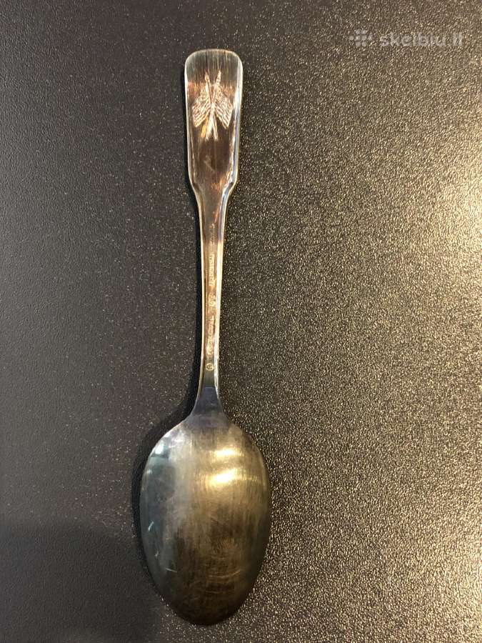 Kolekcinis šaukštas sidabruotas Georgia 1788 - nuotraukos Nr. 4