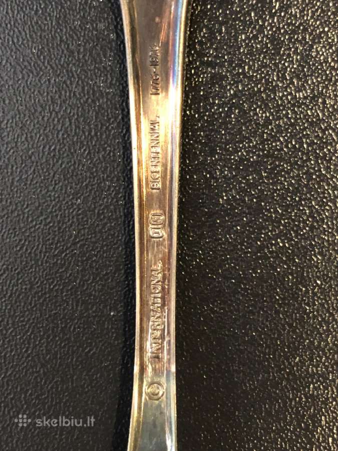 Kolekcinis šaukštas sidabruotas Georgia 1788 - nuotraukos Nr. 5