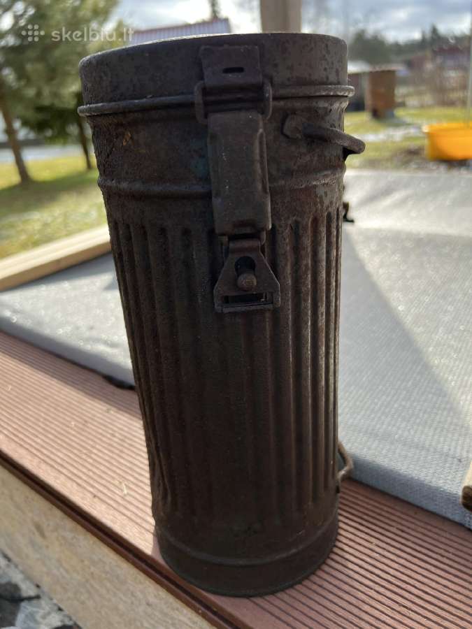 Ww2 vokiškos dujokaukes dėklas 1943m. - nuotraukos Nr. 3