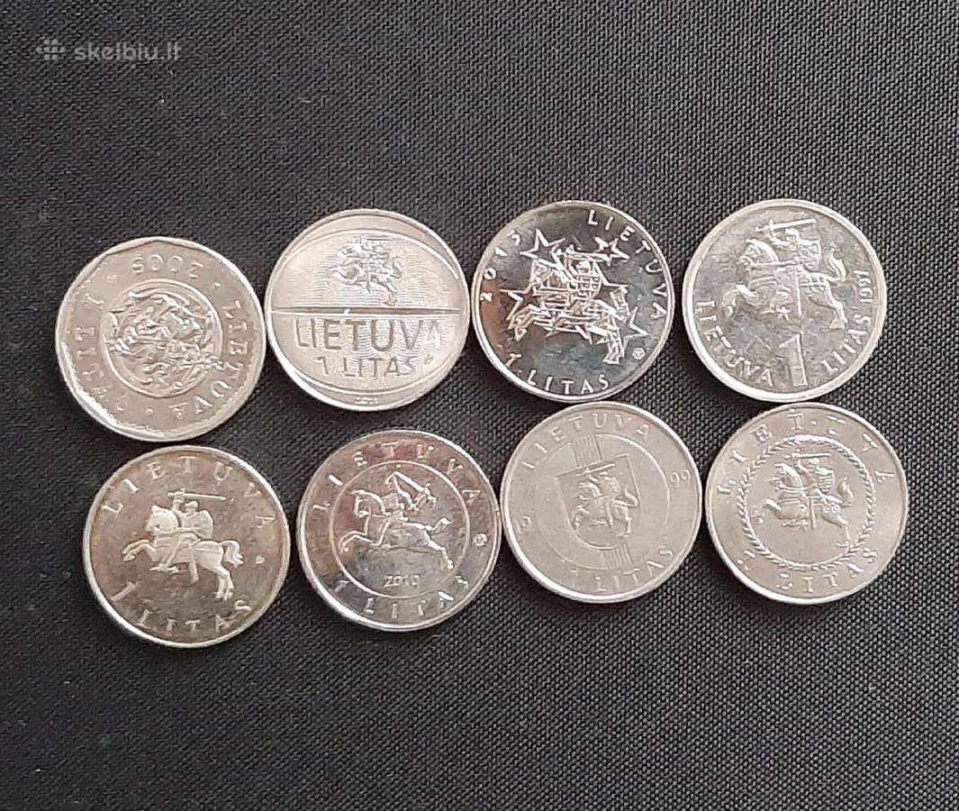 Jubiliejinių 1 lito monetų rinkinys Jurgutis, Univ - nuotraukos Nr. 2