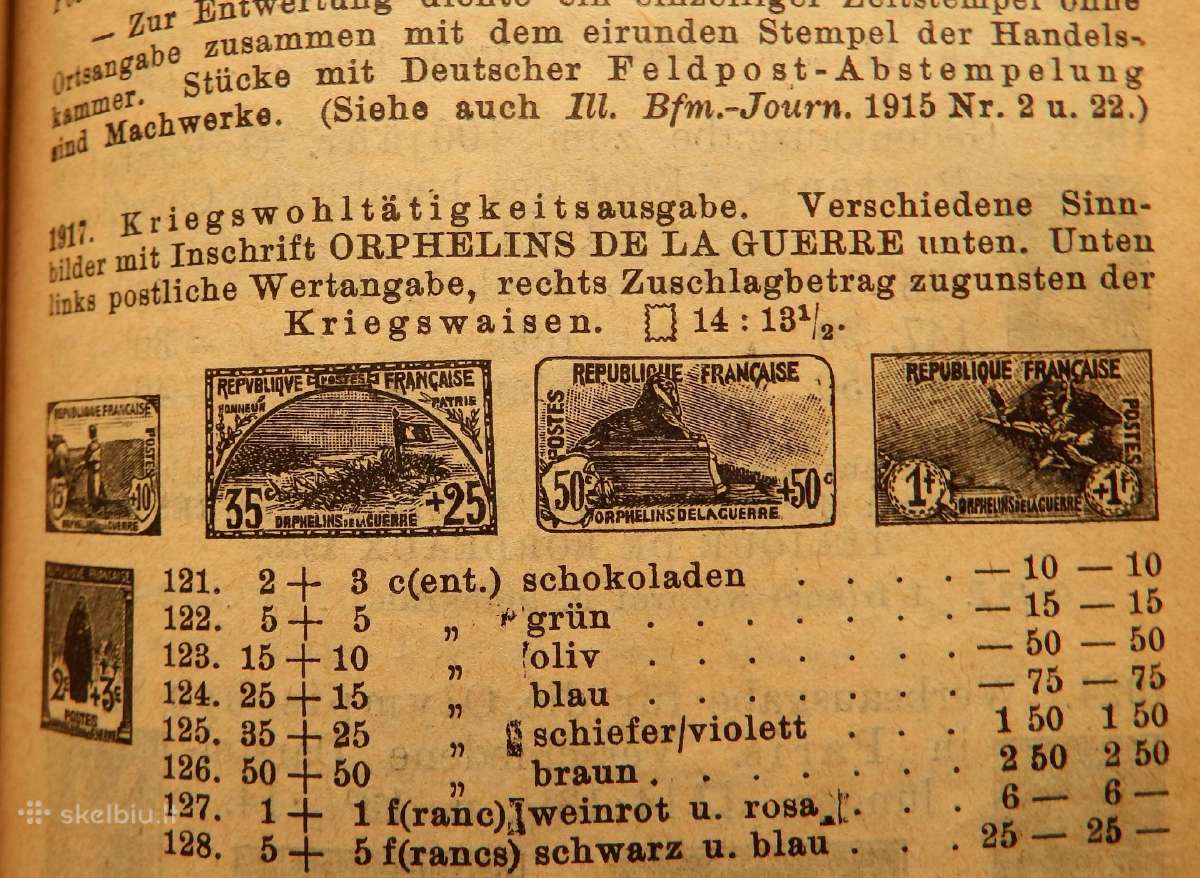 Antikvarinė knyga pašto ženklų katalogas Senf - nuotraukos Nr. 4