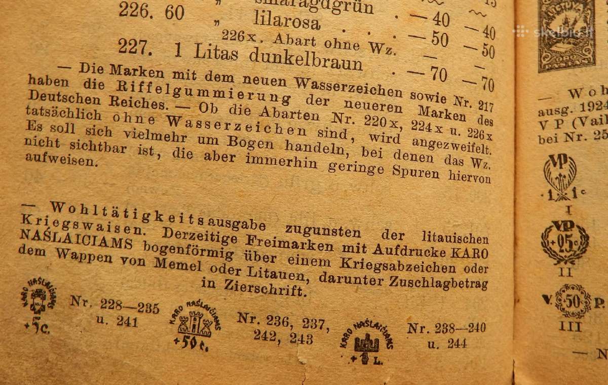 Antikvarinė knyga pašto ženklų katalogas Senf - nuotraukos Nr. 6