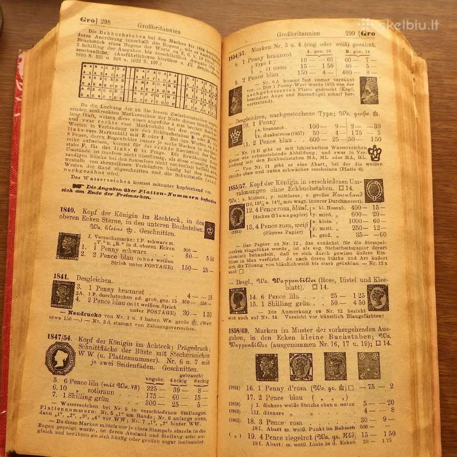 Antikvarinė knyga pašto ženklų katalogas Senf - nuotraukos Nr. 7