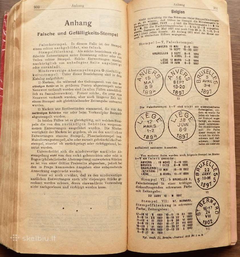 Antikvarinė knyga pašto ženklų katalogas Senf - nuotraukos Nr. 8