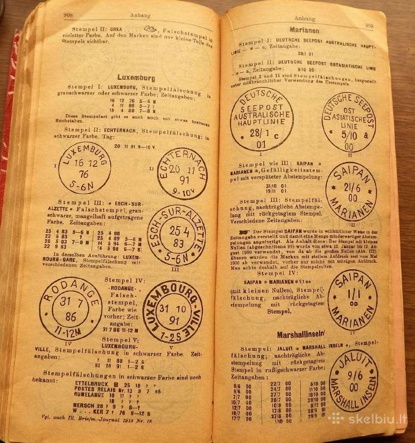 Antikvarinė knyga pašto ženklų katalogas Senf - nuotraukos Nr. 9