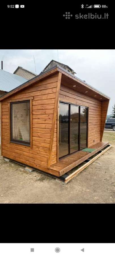 Karkasinė pirtis,sauna yra galimybė apžiūrėti. - nuotraukos Nr. 12