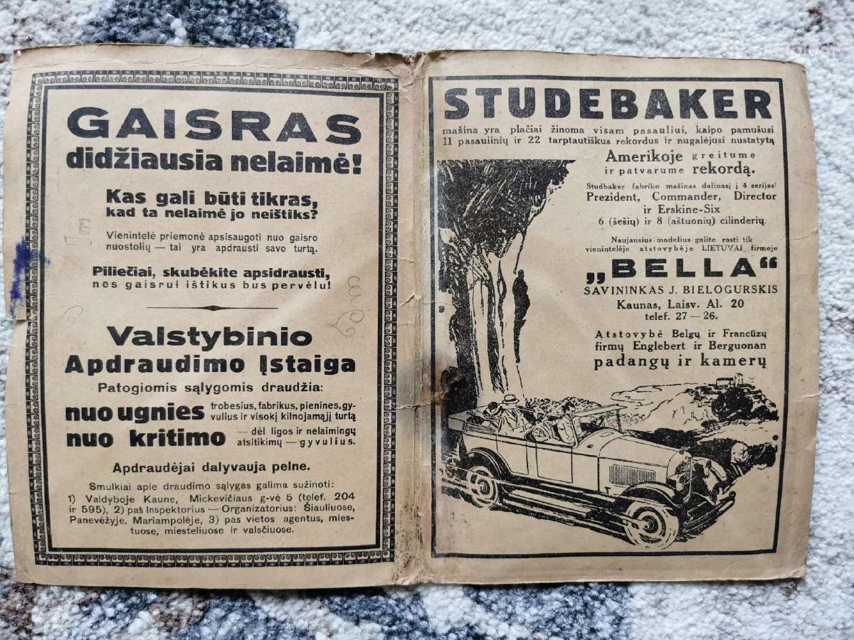 Kauno miesto planas 1100x800 su reklamomis - nuotraukos Nr. 2
