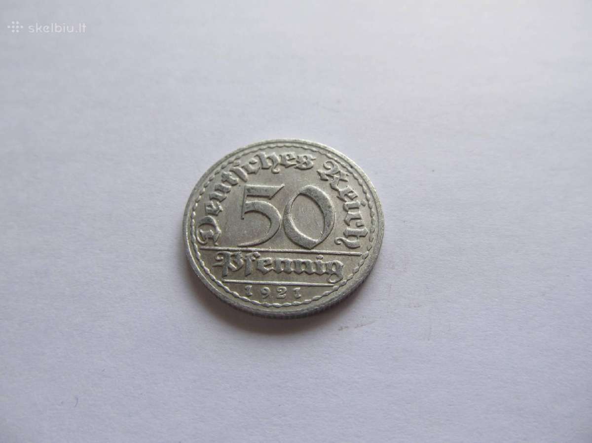 50 pfennig , Vokietija, 1921 A, D, J - nuotraukos Nr. 3