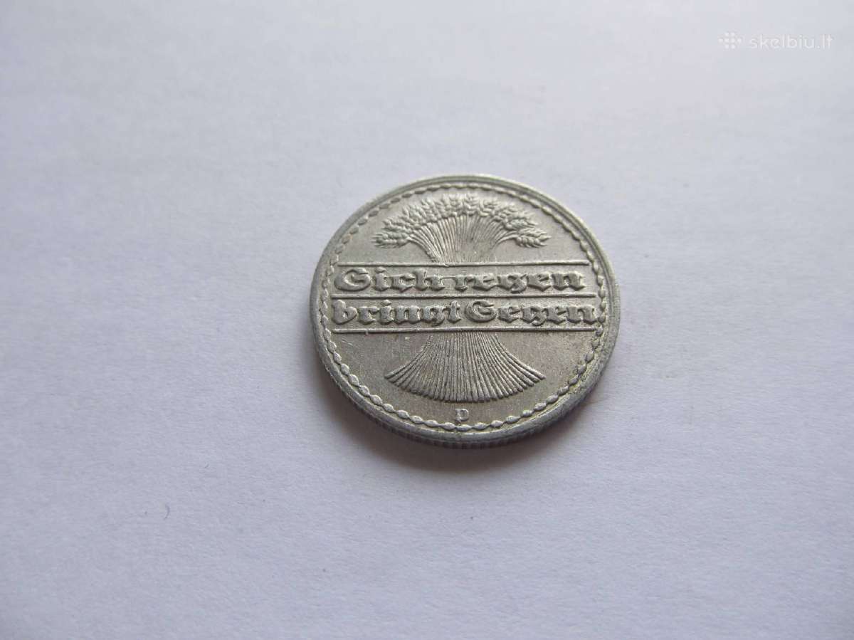 50 pfennig , Vokietija, 1921 A, D, J - nuotraukos Nr. 4