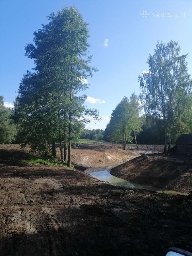 Tvenkinių kasimas–ekskavatoriaus nuoma - nuotraukos Nr. 7