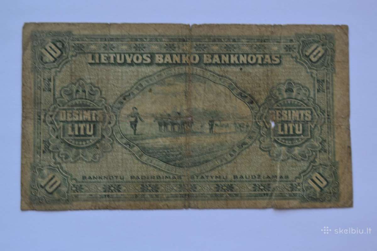 10 litu 1927 m. - nuotraukos Nr. 2