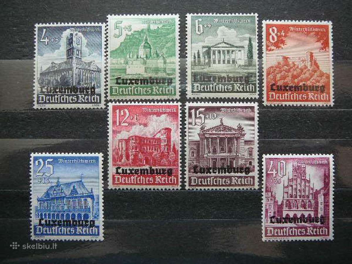 Liuksemburgas Vokietija 1941 Mnh lkm34s