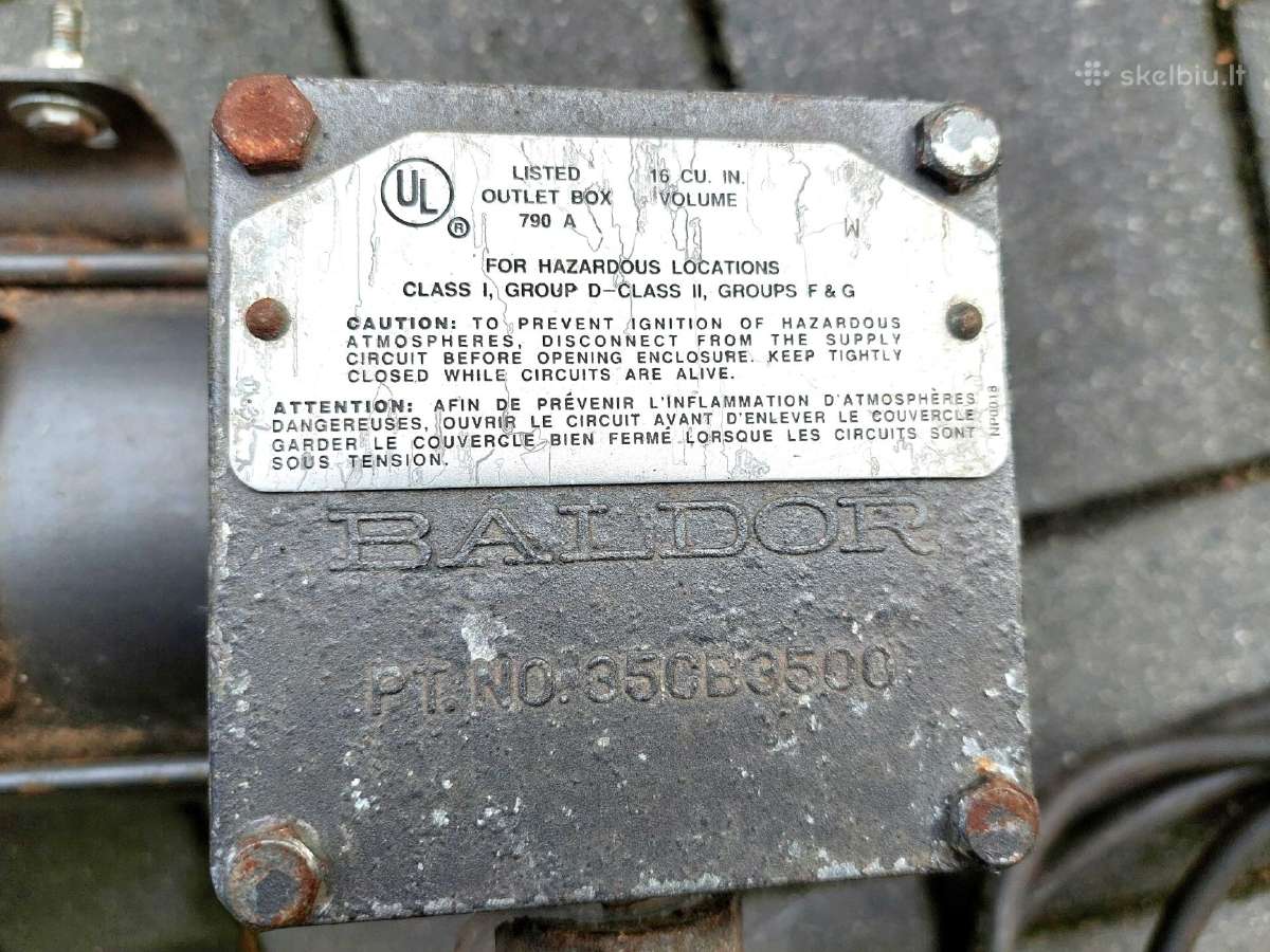 Elektrinis variklis Baldor 35cb3500 - nuotraukos Nr. 5