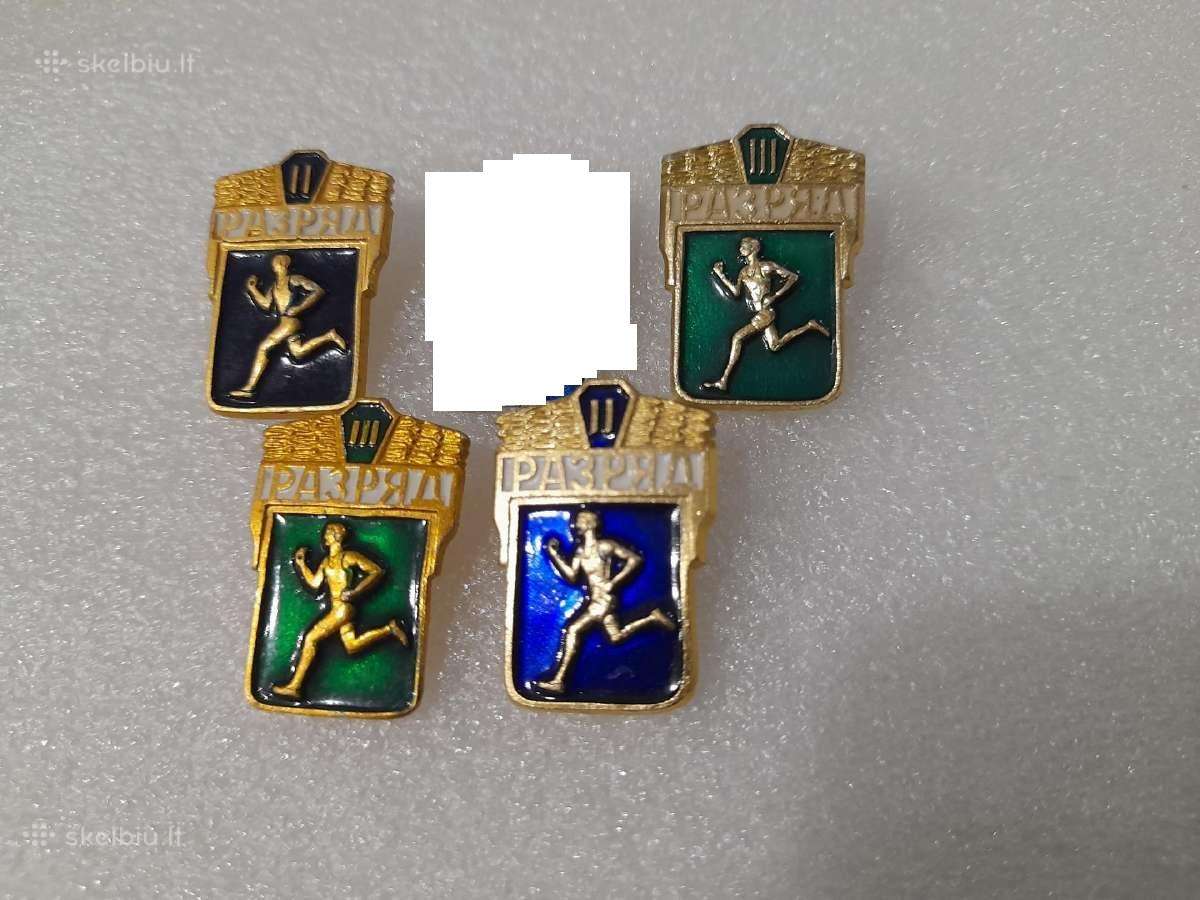 Ssr Kario sporto atskyriu kategorijos ženkliukai