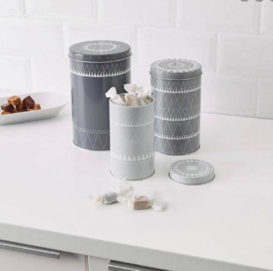 Ikea naujos metalinės dėžutės 3 vnt. - nuotraukos Nr. 2
