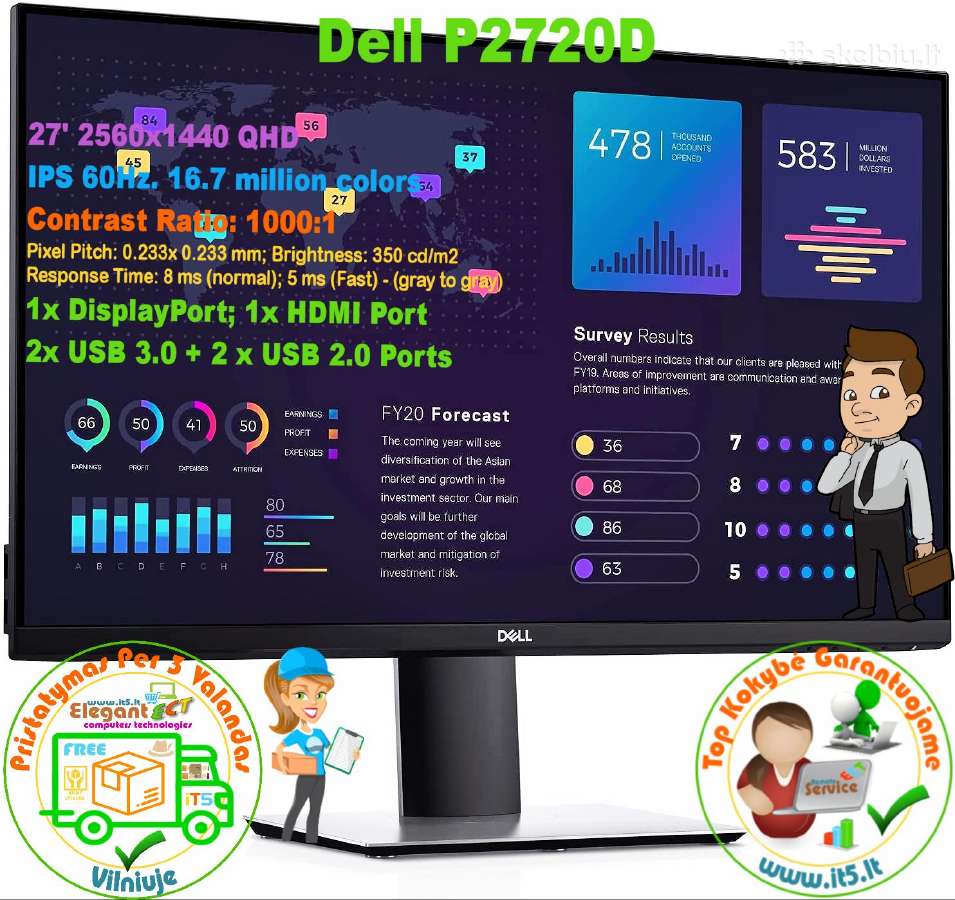Verslo klasės / Gaming / Monitoriai 17-24-28-40 4k - nuotraukos Nr. 9