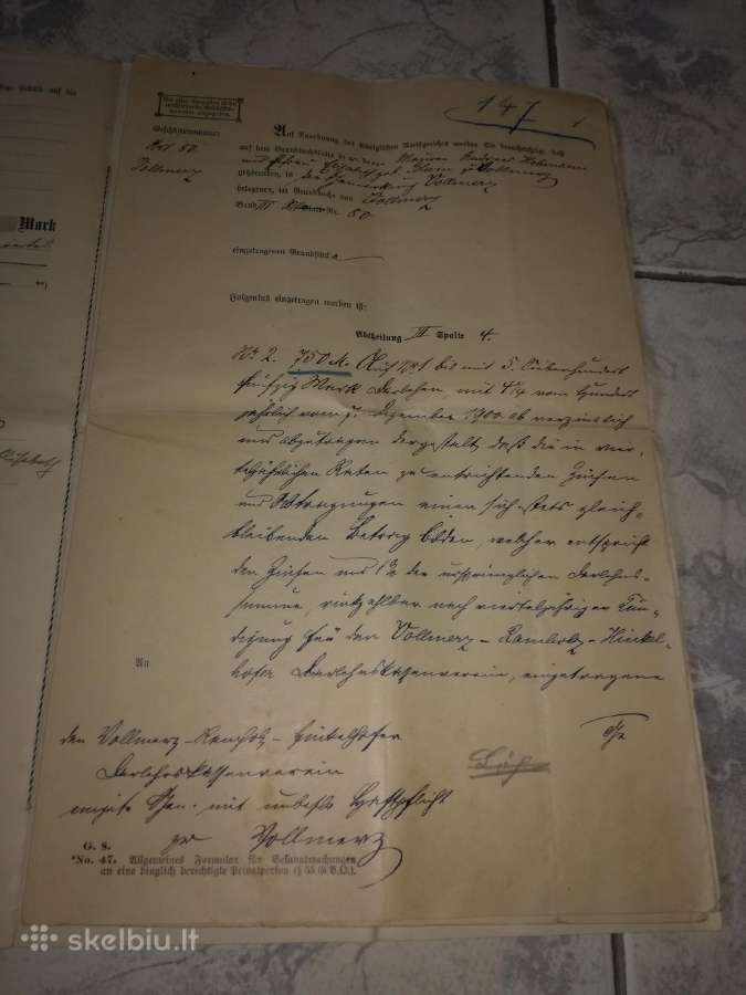 Tarpukario dokumentai,prusijos dokum. 1907 m. - nuotraukos Nr. 18