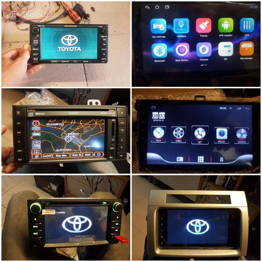 Parduodu toyota grotuvus ir multimedijas