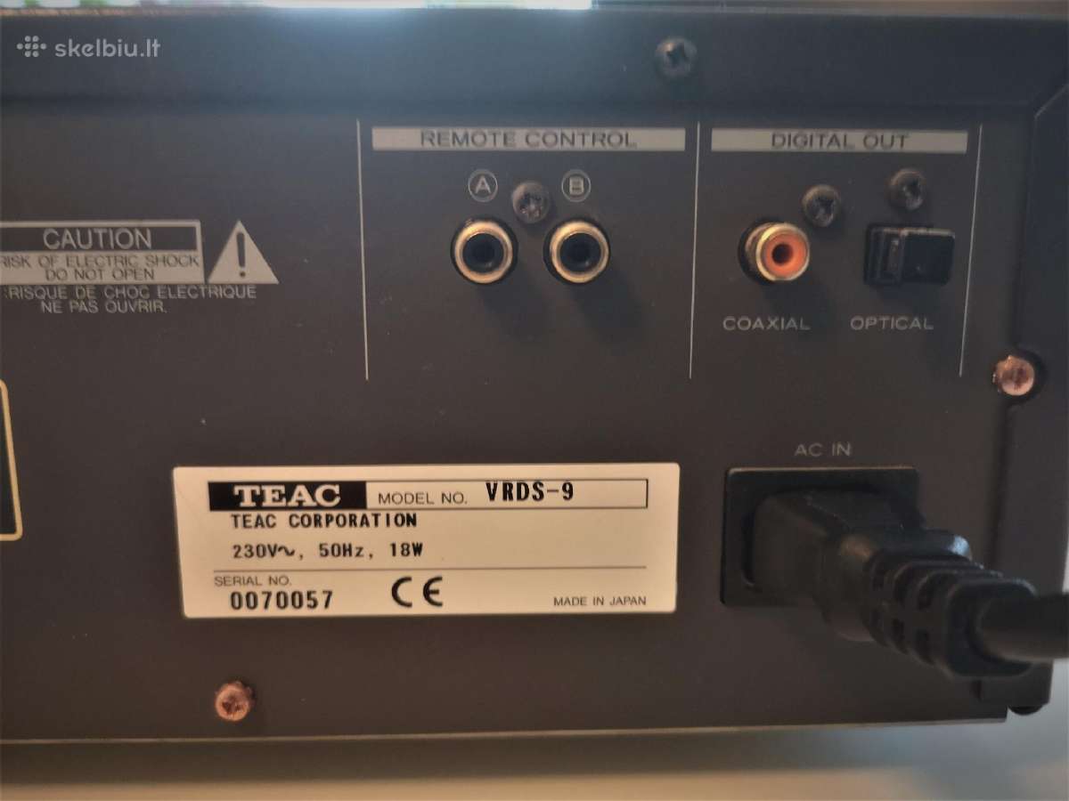 Teac Vrds-9 Grotuvas - nuotraukos Nr. 4