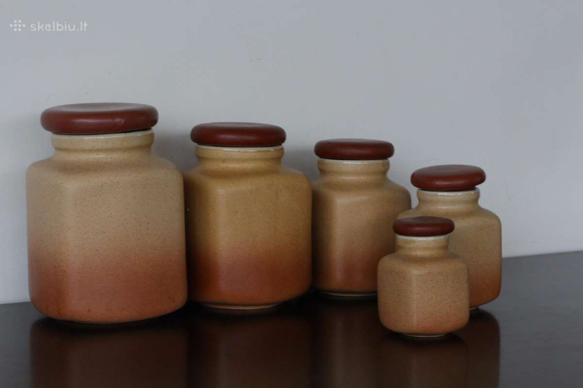 Keramikiniai birių produktų indėliai Vintažiniai