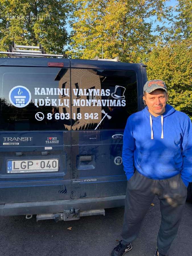 Kaminkretys,kaminu valymas,ideklu montavimas+50km - nuotraukos Nr. 10