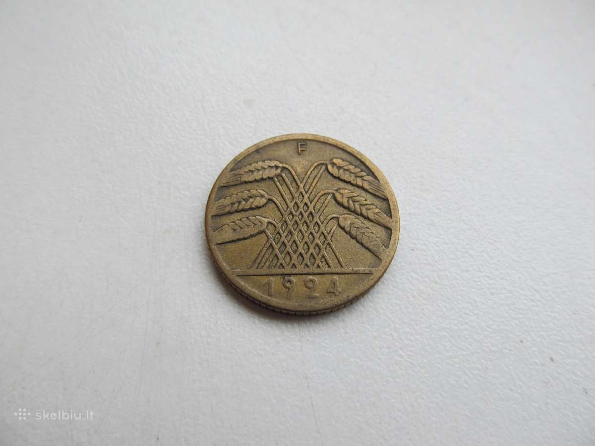 10 rentenpfennig , Vokietija , 1924 D, F - nuotraukos Nr. 4