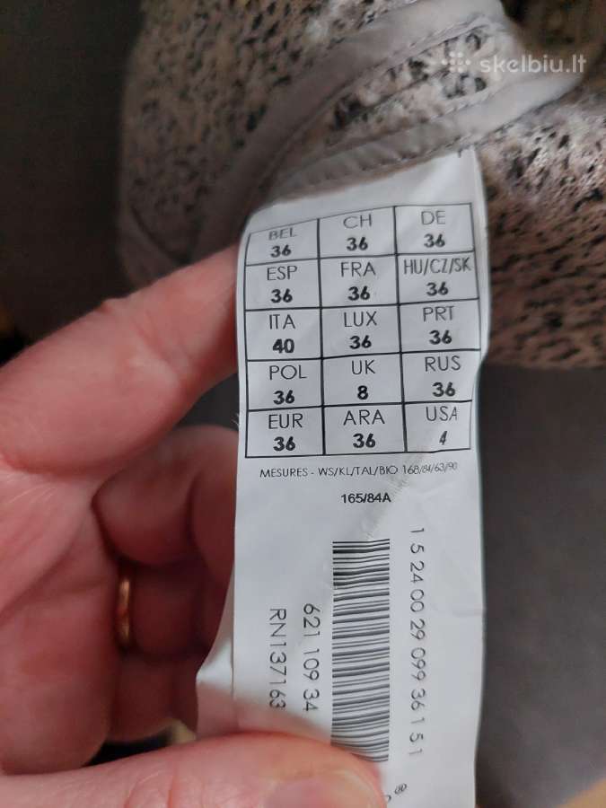 Madingas paltas megztinis S - nuotraukos Nr. 5