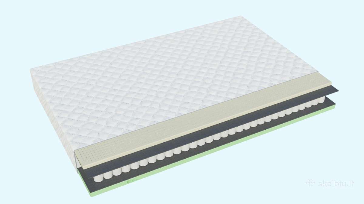Spyruoklinis čiužinys Vokiškas čiužiniai 160x200 - nuotraukos Nr. 2